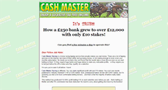 Desktop Screenshot of cash-master-racing.com