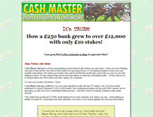 Tablet Screenshot of cash-master-racing.com